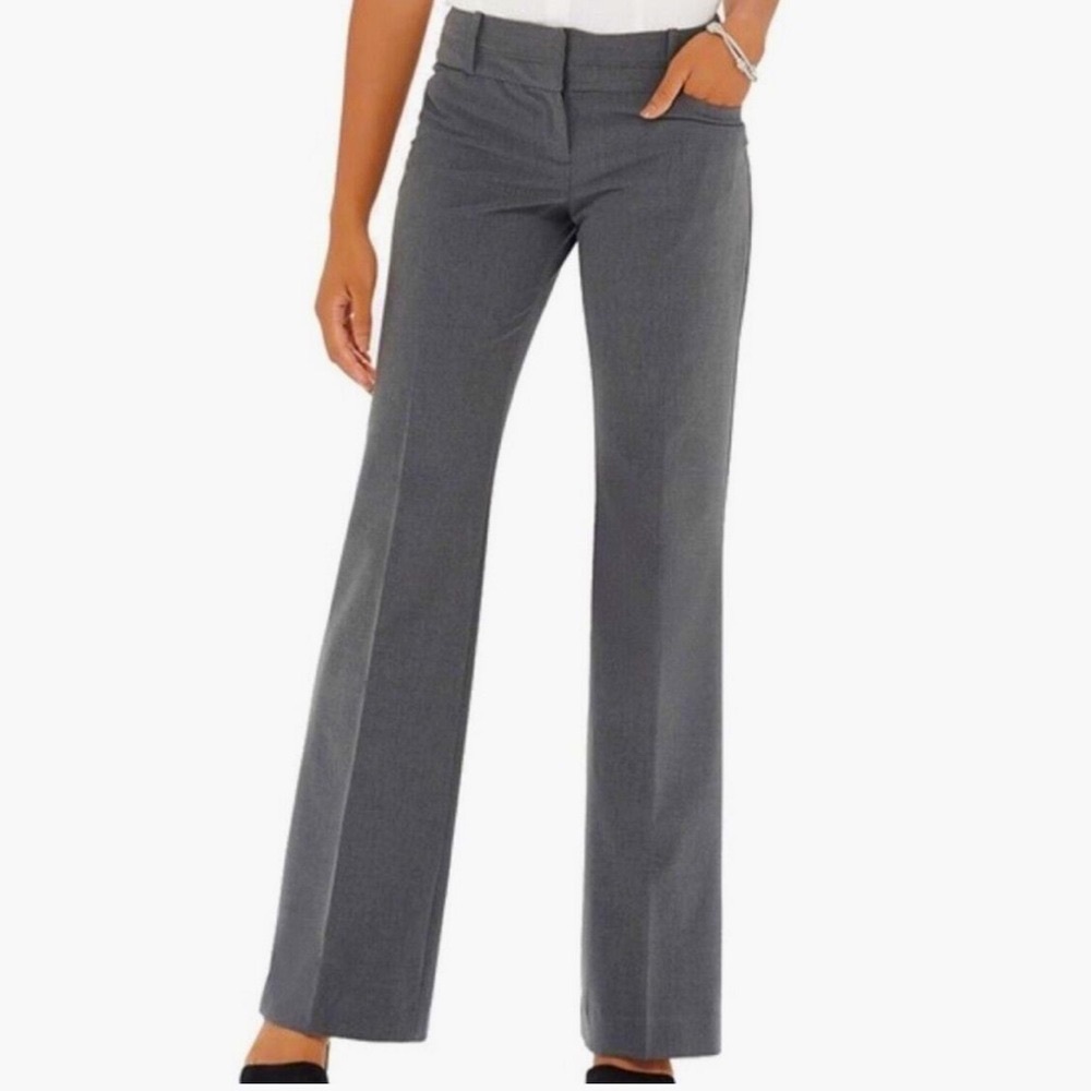 The Limited - Cassidy Fit Charcoal Gray/Navy Flare Dress Pants